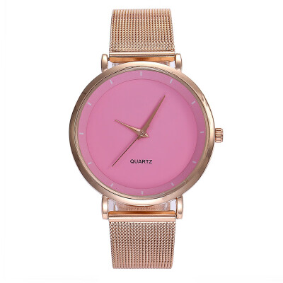 

Minimalist Watch Reloj Mujer Rose Gold Watches Women Fashion 2018 Stainless Steel Bracelet Women Watch montre femme &Ff