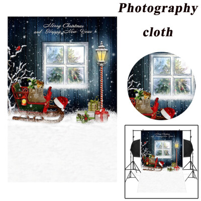 

〖Follure〗Christmas Backdrops Tree Vinyl 3x5FT Fireplace Background Photography Studio