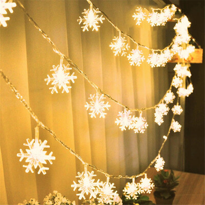 

〖Follure〗5M 50LED Snowflakes Shape String Lights Party Wedding Christmas Decor Lights