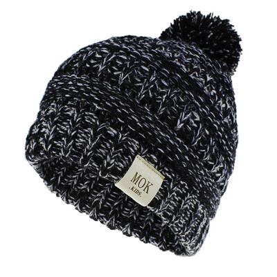 

Tailored Girls Boys Child Hat Keep Warm Winter Casual Knitted Hat Wool Hairball Ski Hat