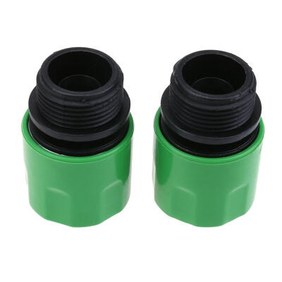 

2pcs Hose Connector From Quick Connector To 34 Thread Connector Garden