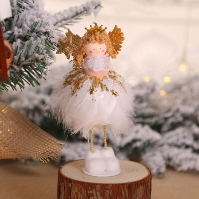 

Christmas Gift Xmas Tree Hanging Pendant Angel Doll Ornament Home Table Decor