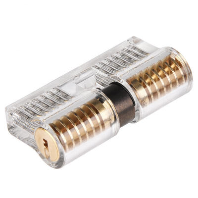 

Greensen Copper Acrylic Teaching Transparent Lock AB Double Sides Training Practical Lock with 2 Keys