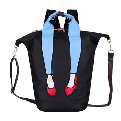 

Multifunction Women Mini Backpack Nylon High Heel Print Shoulder Bags