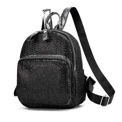 

Women Bag Sequin Shoulder Bag Fashion Ladies Backpack Student Travel Backpack