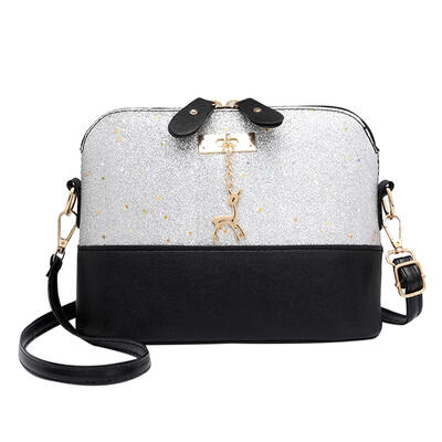 

Shell Shoulder Handbag Women Sequin Lady PU Leather Crossbody Messenger Bag