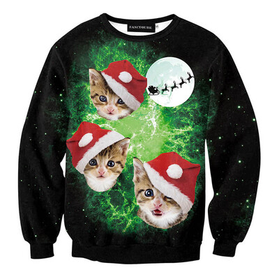 

Yeleo Trosetry Womens Ugly Santa Unicorn Snowflake Snowman Christmas Sweater Pullover Tops