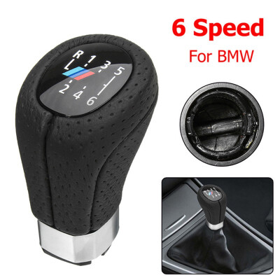 

5 Speed 6 Speed Car Shift Knob For BMW E90 E91 E92 Left Hand Driving LHD Gear Lever Knob With Leather Boot With  Logo