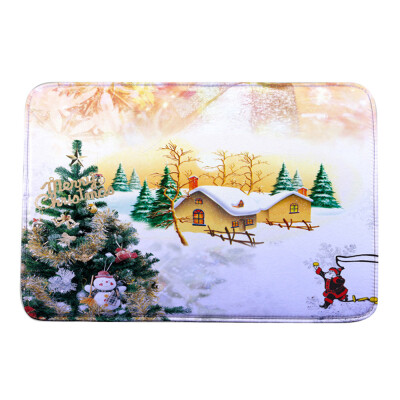 

〖Follure〗Christmas HD Printed Non-Slip Bath Mat Absorbent Home Decor A