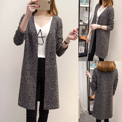 

Tailored Oversized Womens Long Sleeve Knitted Cardigan Sweater Casual Outwear Coat Jacket