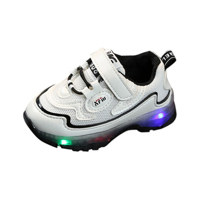

Anti-slip Soft Sole Sneakers Walkers Baby Boys Girls Breathable Anti-Slip LED Sneakers Toddler Soft Soled Walkers Shoes