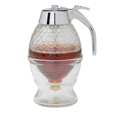 

Kettle Squeeze Bottle Acrylic Storage Pot Holder Kitchen Honey Juice Dispenser
