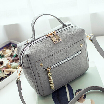 

2017 New arrive Women Top-handle Bag High Quality PU Leather Small Women Messenger Bag Girls Shoulder Bag Fashion Women Bags