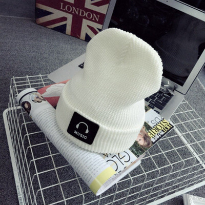

Unisex Autumn Winter Warm Knitted Cap Beanie Ski Music Pattern Wool Men Women Hats