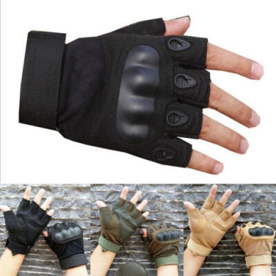 

Mens Tactical Half Finger Gloves Army Military Fingerless Combat Outdoor Cycling