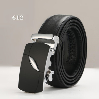 

Brand Fashion Automatic Buckle Genuine Leather Strap Belts For Men Top Quality Automatic Buckle black Belts luxury designer belt
