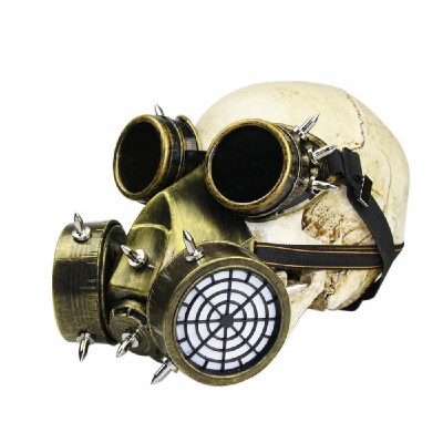 

Portable Cosplay New Steampunk Canister Respirator Goggles Halloween Props