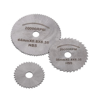 

Greensen Mini HSS Rotary Tool Saw Blades For Metal Cutter Power Set Wood Cutting with 2 Rods
