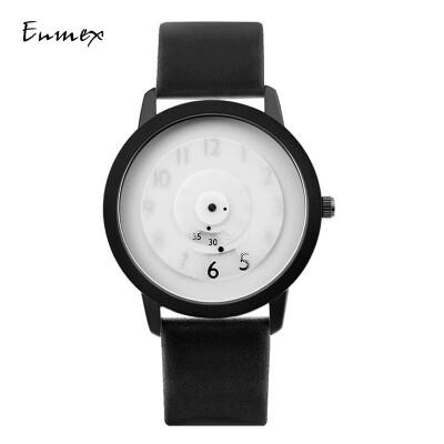 

Festive Gift Enmex Focus Time Concept Watch Creative Design Stacked Pointer Fresh Simple Watch