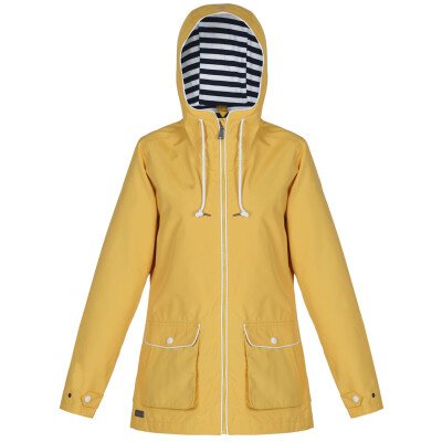 

Jacket Women Striped Lined Hooded Lightweight Coat Outdoor Waterproof Windbr