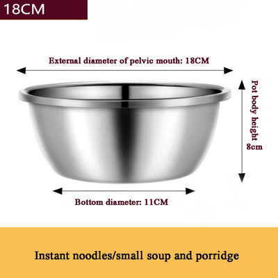 

Toponeto Multifunctional Thick Stainless Steel Pot Baking Egg Bowl Sink Dish Pot Kitchen
