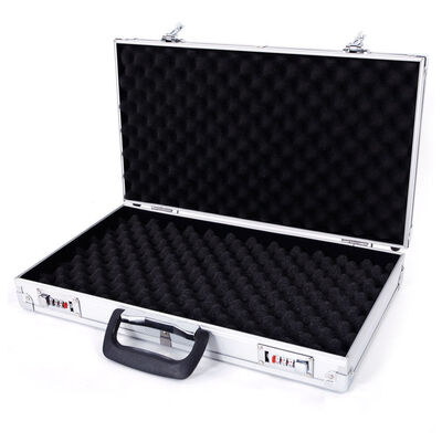 

Aluminum Framed Gun Pistol Handgun Lockable Box Hard Storage Carry Case wHandle