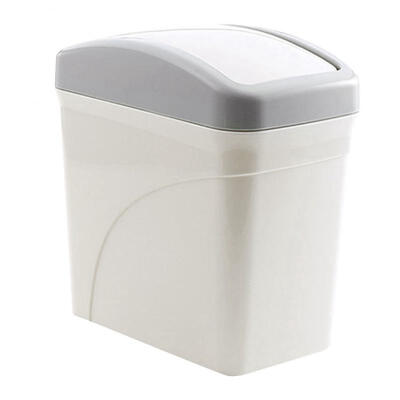 

Greensen White Mini Waste Bin Home Office Bathroom Trash Can Desktop Garbage Box Table