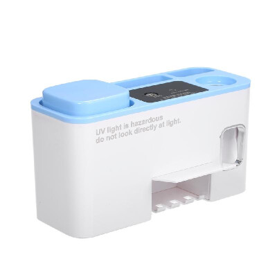 

Wall-mounted UVC Ultraviolet Toothbrush Sterilizer LED Toothbrush Holder Blue