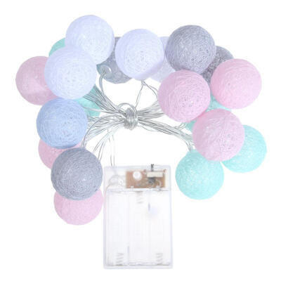 

22m72ft 20 LED Colorful Ball Light String Light Fairy For Wedding Decal