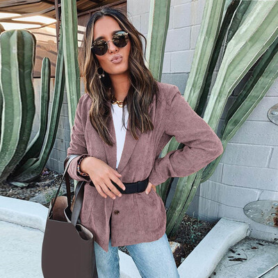 

Roseonmyhand Women Fashion Long Sleeve Open Front Pocket Cardigan Suit Jacket Coat Top