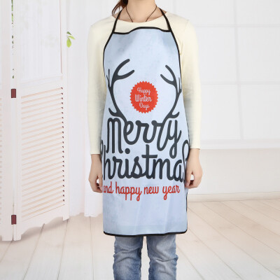 

Toponeto Christmas Decoration Waterproof Apron kitchen Apron Christmas Dinner Party apro