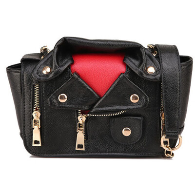 

Tailored Womens Rivet Shoulder Bag Messenger Bag Ladies Wallet Fashion Motorcycle Bag