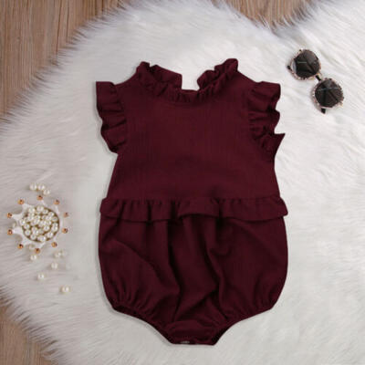 

Newborn Infant Baby Girl Cotton Romper Jumpsuit Bodysuit Summer Clothes Outfit