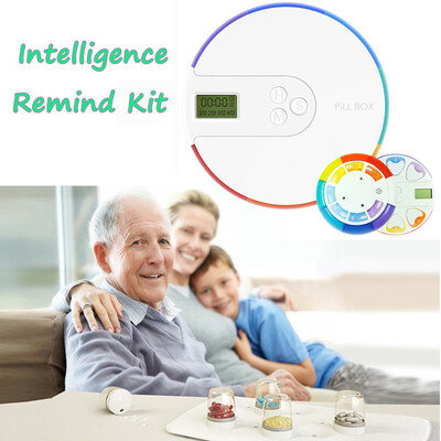 

〖Follure〗Intelligent Electronic Kit Portable Pill Box Colorful Portable Intelligent Drug Box
