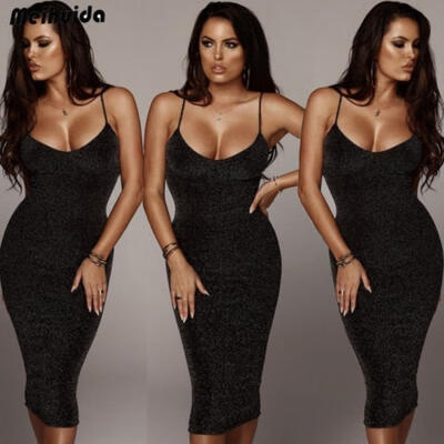 

Women Bodycon Slim Short Midi Dress Evening Cocktail Party Clubwear Pencil Dress