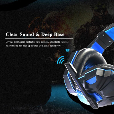 

Over-ear Gaming Headset for PC Laptop with Microphone with USB 35mm Plug LED Light Volume Control Gaming Headphones