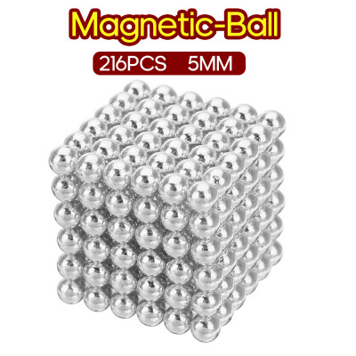 

216PCS Magnetic-Ball 5mm Building Toy Simple Design Office Adults Stress Relief Toys