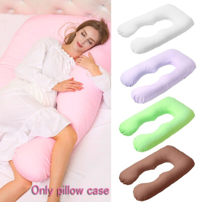 

Pregnancy Maternity Cushion Pillow Cover Comfort Nursing Body Support Just a Pillow Cover