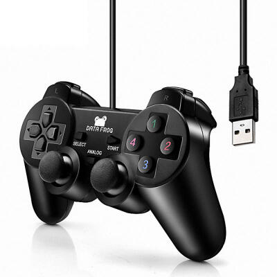 

Wired Vibration Gamepad PC USB Controller Joystick PS2 Game Handle For Laptop Desktop Computer