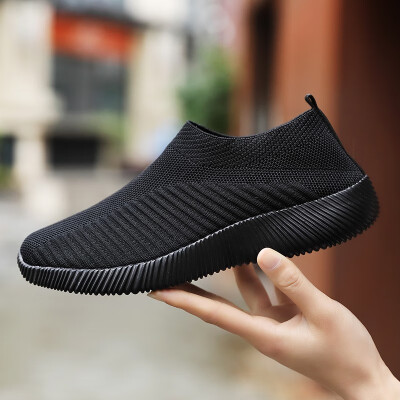 

NIKEZI women girls outdoor running sport shoes slip ons loafers nurse cozy comfortable sock footwear walking travel sneakers