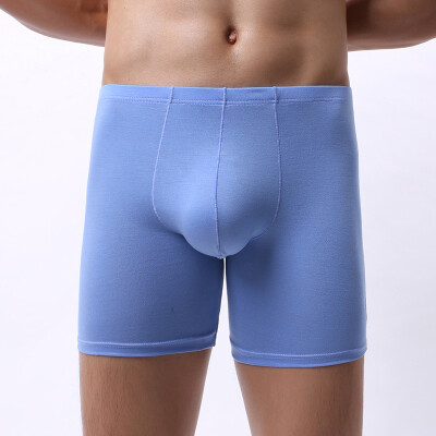 

Men Underwear Boxer Briefs Soft Comfy Bamboo Fiber Underpants Shorts Solid Color