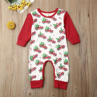 

Newborn Baby Boy Girl Romper Christmas Tree Bodysuit One-pieces Outfits Clothes