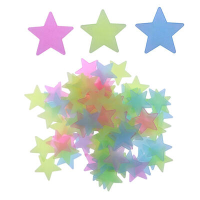 

100pcs Stars Luminous Wall Stickers DIY Kids Toys Bedroom Decor