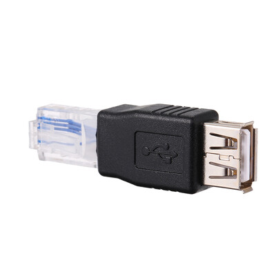 

USB A Female to Ethernet RJ45 Male Adapter Converter Router Connector Plug Socket LAN Network