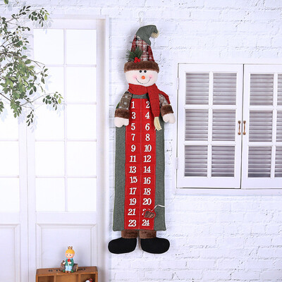 

〖Follure〗Christmas Old Hairy Man Calendar Advent Countdown Calendar Wall Calendar