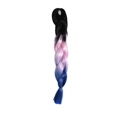 

Gobestart Individual Braid Wigs Big Braids Color Gradient Small Black Dirty Pigtail