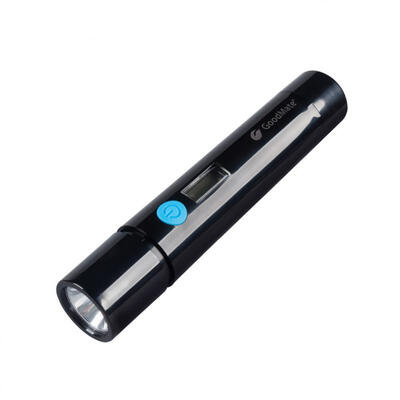 

Tactical Flashlight 120LM USB Rechargeable Torch Light 3 Modes With Thermometer