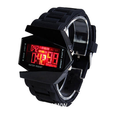 

Fashion LED Digital Wristwatch Plane Shape Dial Smart Watch For Students