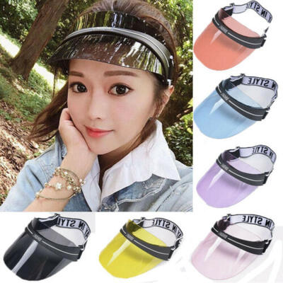 

Summer PVC Hat Sun Visor Party Casual Sport Golf Tennis Hat Adult Sunscreen Cap