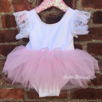 

Newborn Kids Baby Girls Pink Rompers Jumpsuit Lace Tutu Dress Clothes Outfits